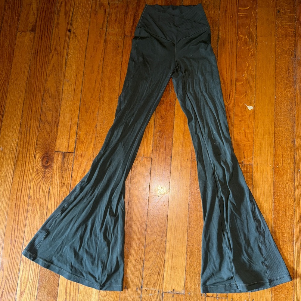 Aerie OFFLINE Dark Olive Flare Pants
